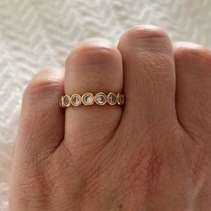 Banana Republic Gold Bezel Eternity Band